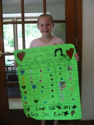 Leah with Chart